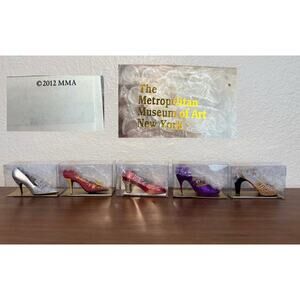 The Met Museum Shoe Ornaments – Set of 5 – High Heel Christmas Décor